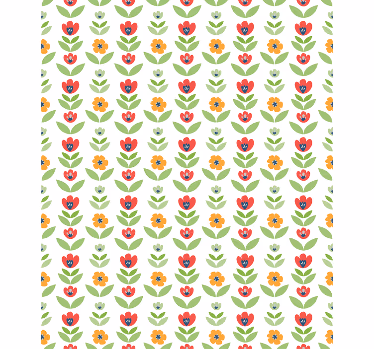 Flores e folhas persianas - TenStickers