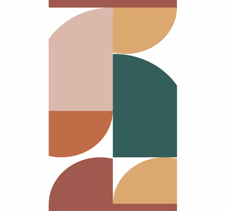Pintura cega de arte geométrica padrão abstrato - TenStickers