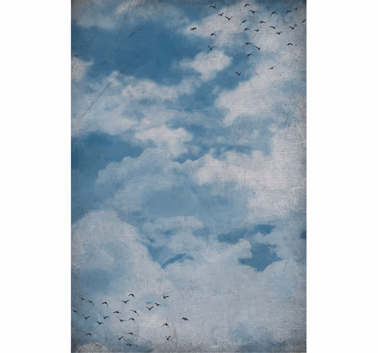 Pintura estilo vintage nuvem cega - TenStickers