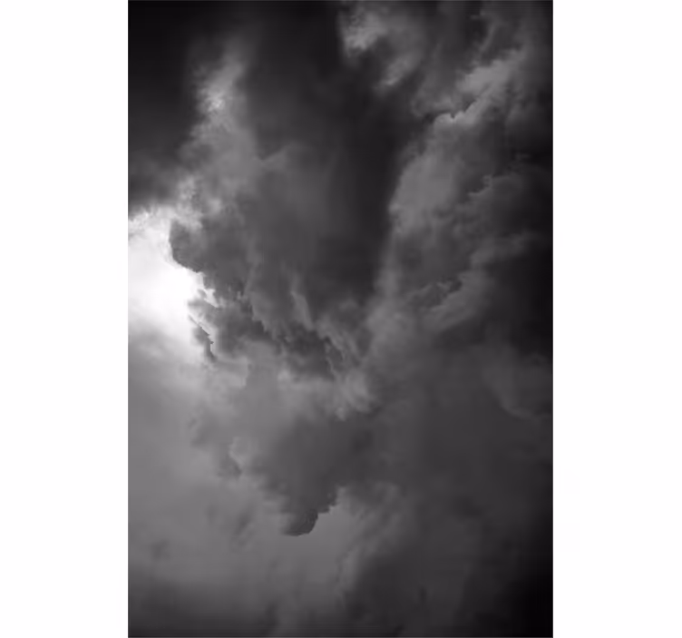 Céu escuro com nuvem de tempestade cega - TenStickers