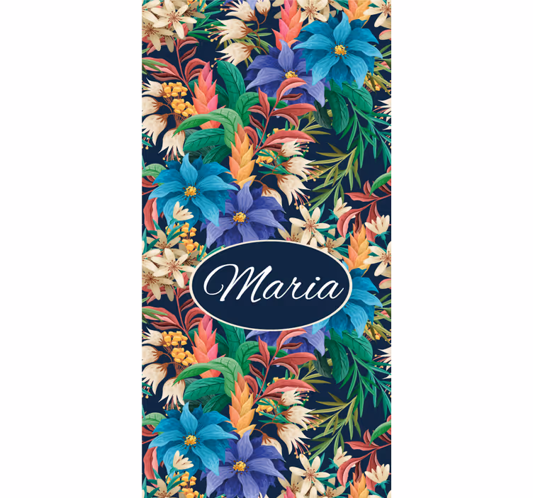 Estore de rolo flores e plantas personalização floral - TenStickers