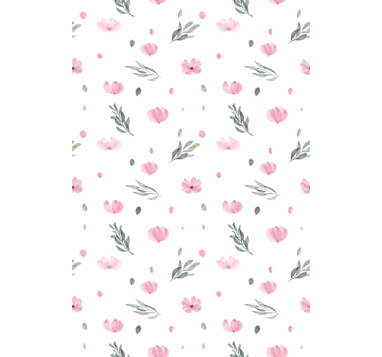 Estore de rolo para cozinha tema floral delicado - TenStickers