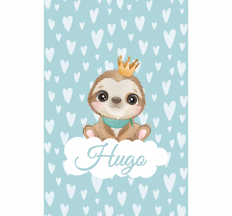 Preguiça fofa para menino com cego de berçário - TenStickers