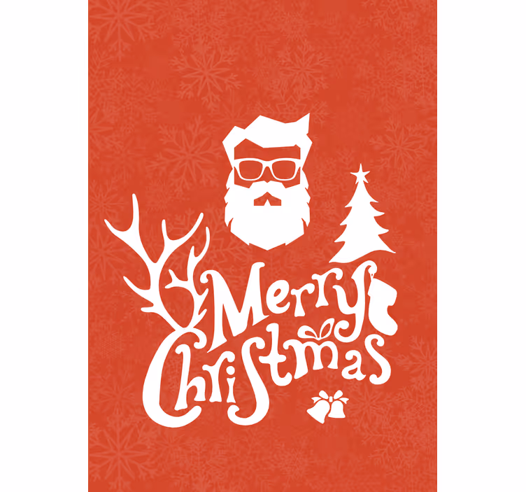 Estore de rolo com frases saudação do papai noel - TenStickers