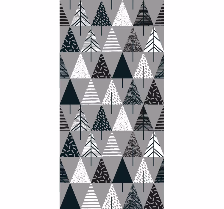 árvores minimalistas cego estilo nórdico - TenStickers