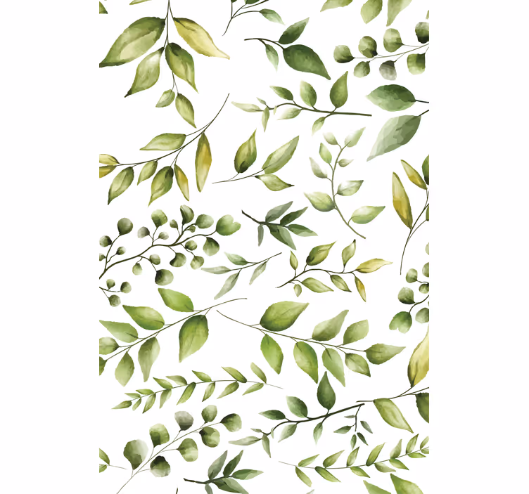 Aquarela folhas de eucalipto planta cega - TenStickers