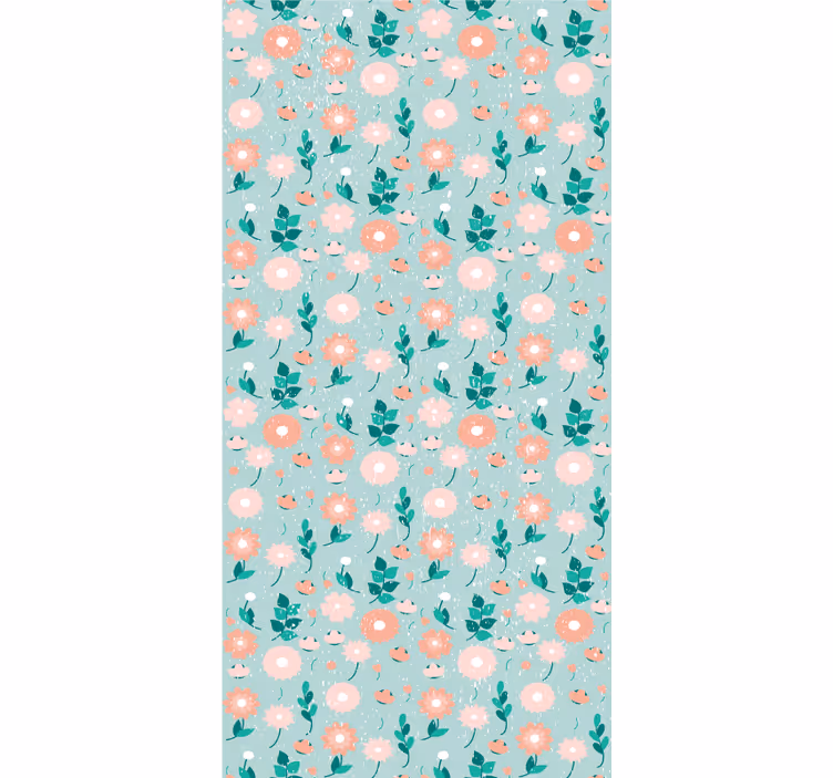 Estore de rolo juvenil flores cor de pêssego - TenStickers