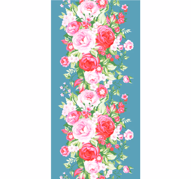 Turquesa shabby chic padrão cego - TenStickers