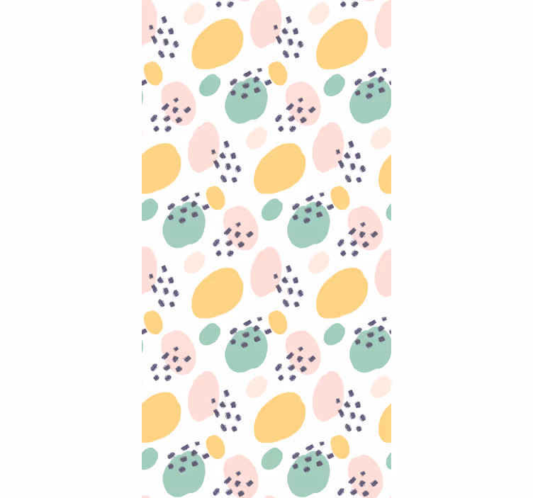 Estore de rolo juvenil formas abstratas pastel - TenStickers