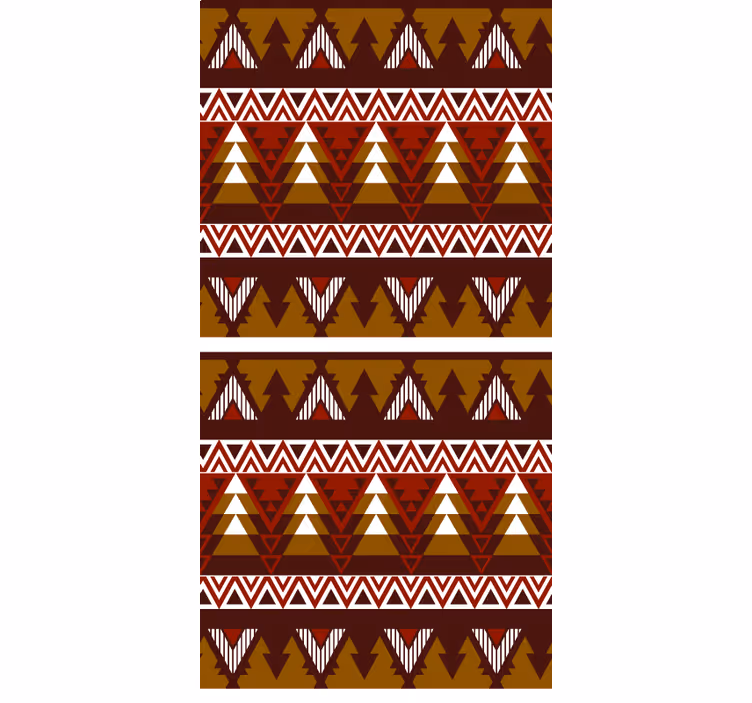 Estore de rolo nórdico padrão geométrico de floresta - TenStickers