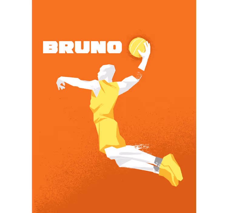 Basquete nome personalizado esportes estores - TenStickers