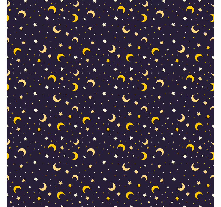 Estore de rolo infantil padrão de estrelas da noite - TenStickers