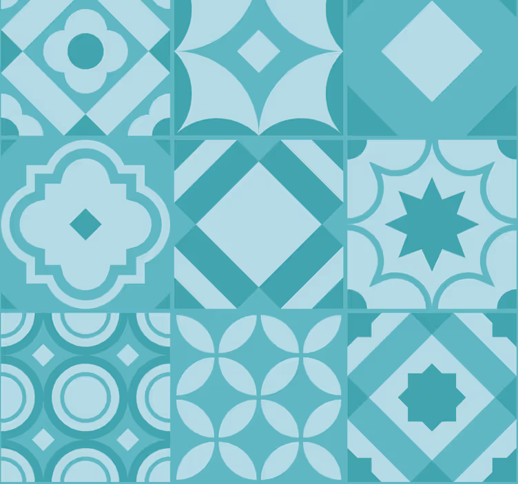 Estore de rolo cozinha azulejos clássicos - TenStickers