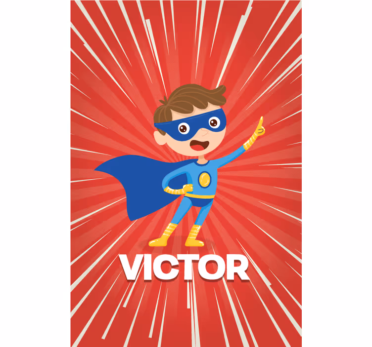 Estore de rolo personalizável super garoto - TenStickers