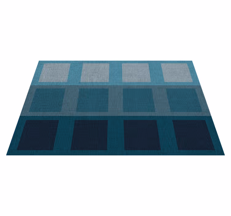 Individuais de mesa modernos Quadrados azuis - TenStickers