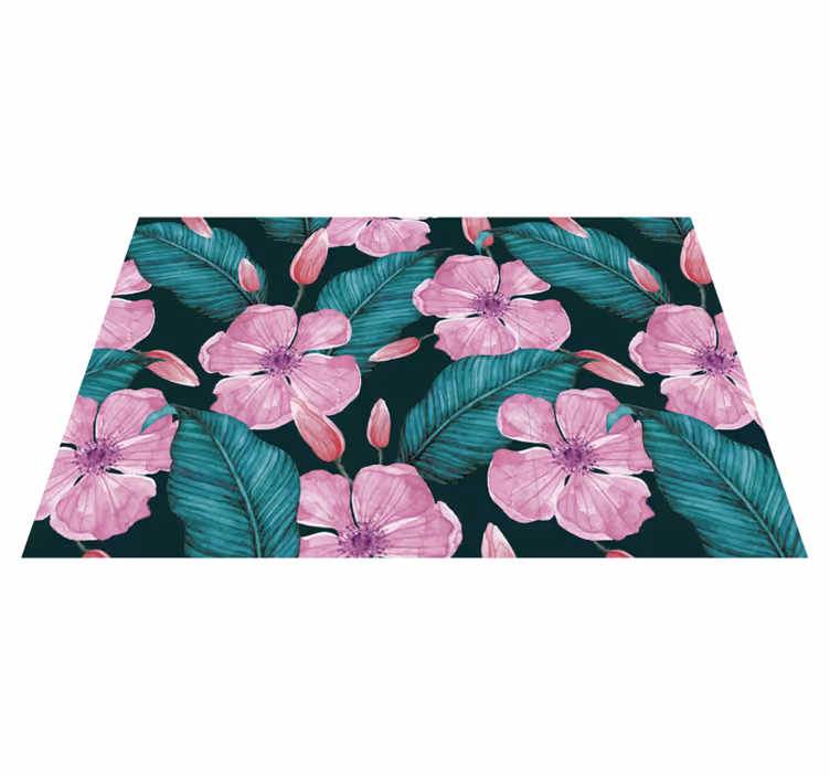 Individuais de mesa florais flores tropicais - TenStickers