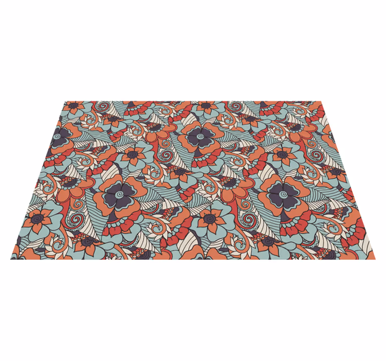 Individuais de mesa florais paisley barroco - TenStickers