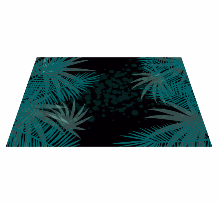 Individuais de mesa modernos fundo de folhas tropicais - TenStickers
