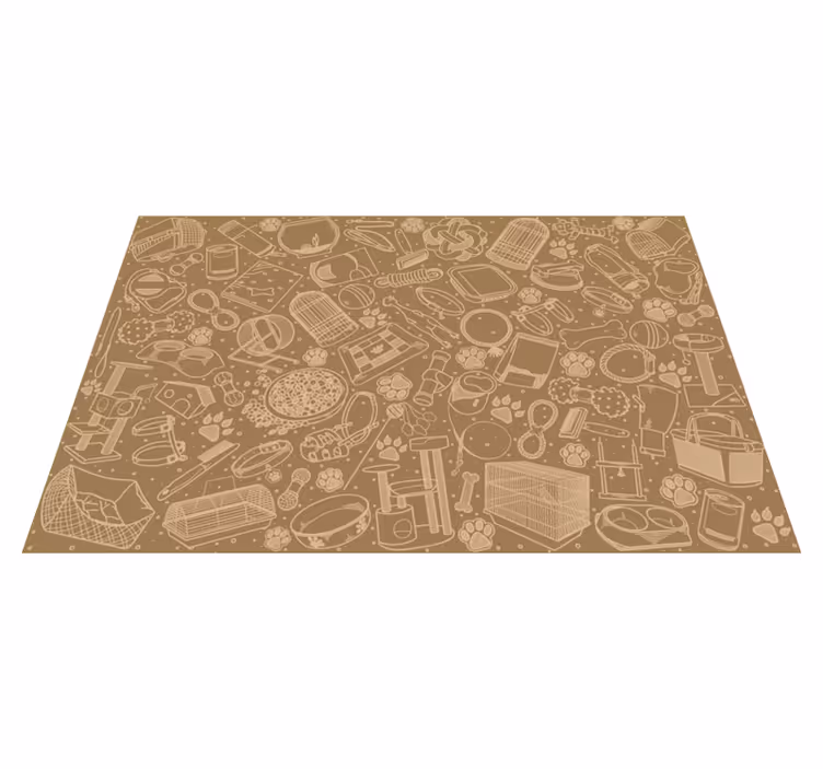 Individuais de mesa Comida animal diferente - TenStickers