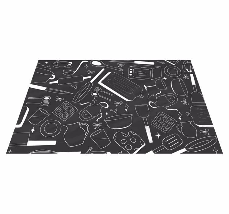 Individual de mesa utensílios de cozinha - TenStickers