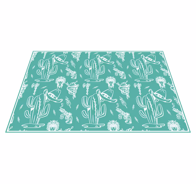 Individuais de mesa originais com estampa de cacto - TenStickers