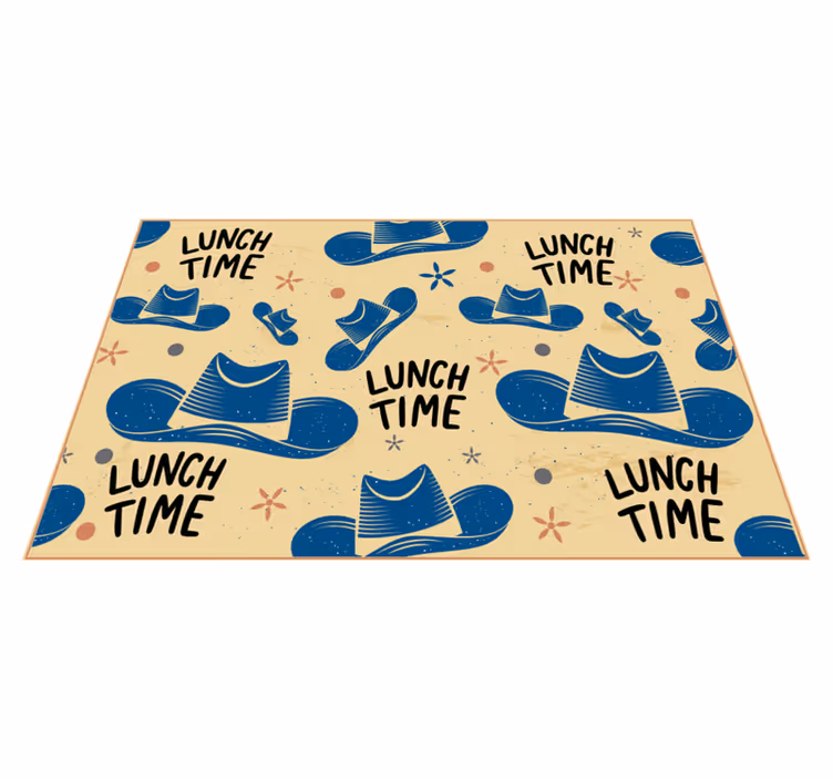 Individuais de mesa originais chapéus para almoço - TenStickers