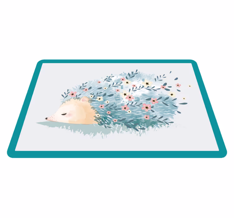 Individuais de mesa infantis com ilustração de ouriço - TenStickers