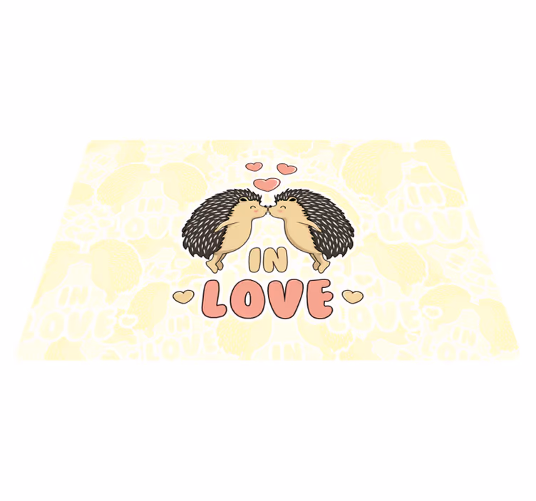 Individuais de mesa infantis design para amantes de ouriços - TenStickers