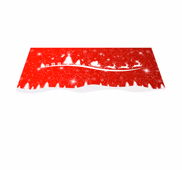 Individuais de mesa de Natal Onda de natal - TenStickers