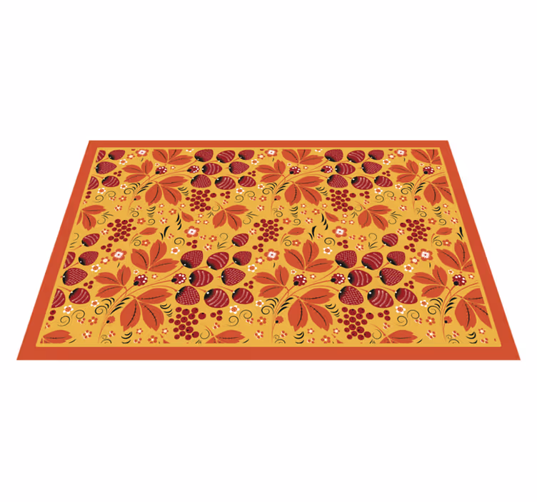 Individuais de mesa originais com padrão floral colorido - TenStickers