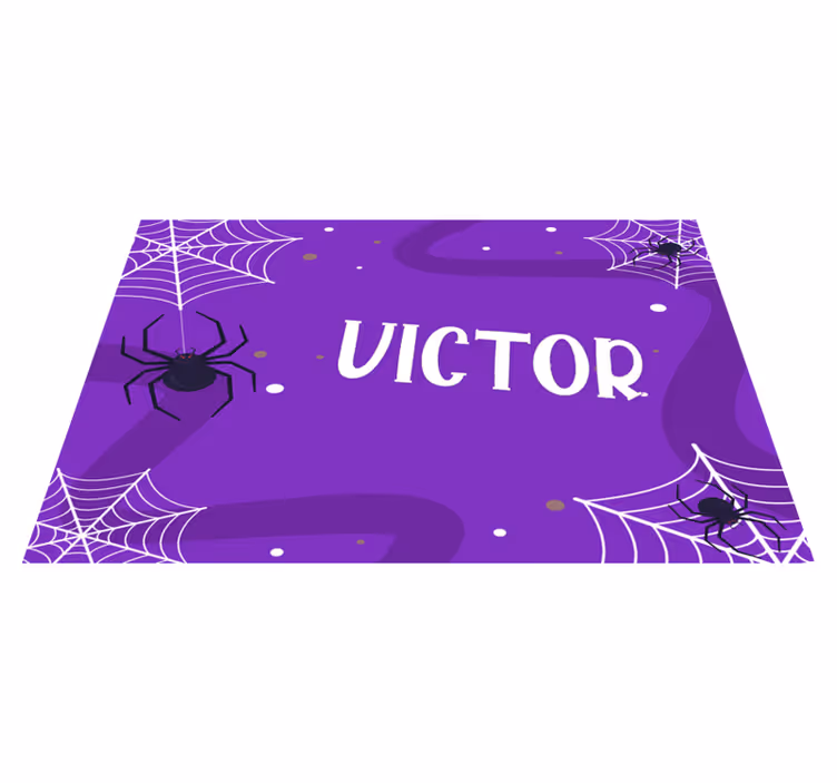 Individual de mesa halloween teias de aranha assustadoras - TenStickers