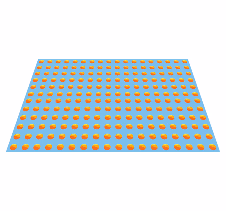 Individuais de mesa modernos com padrões redondos coloridos - TenStickers