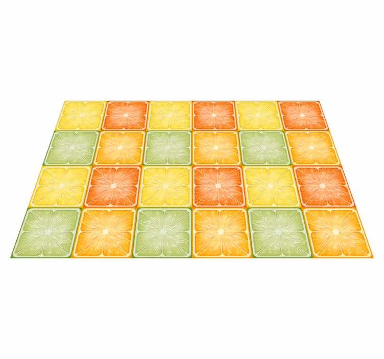 Individuais de mesa originais padrão de fatias de cítricos - TenStickers