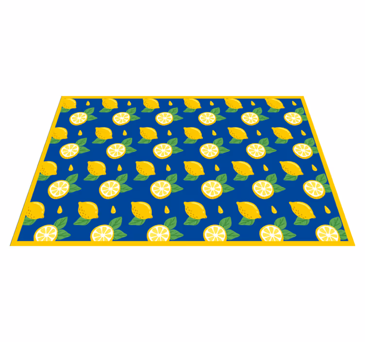 Individuais de mesa originais estampa de limão vibrante - TenStickers