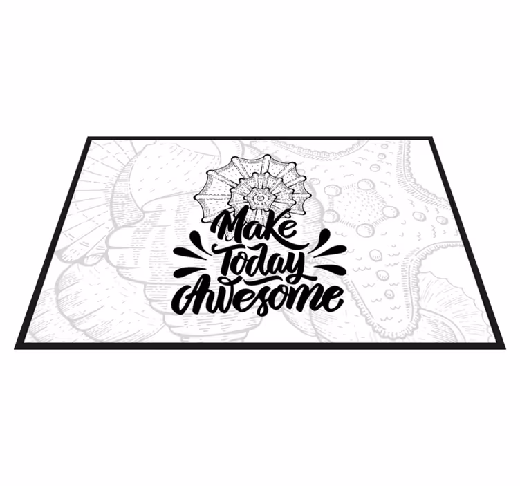 Individuais de mesa com texto faça hoje incrível - TenStickers