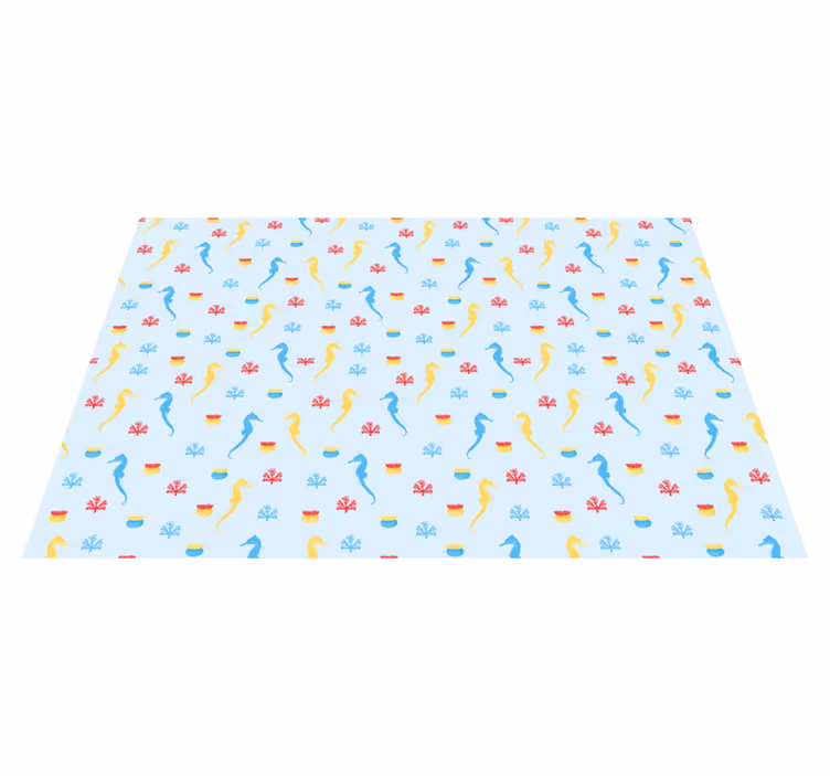 Individuais de mesa originais padrão subaquático colorido - TenStickers