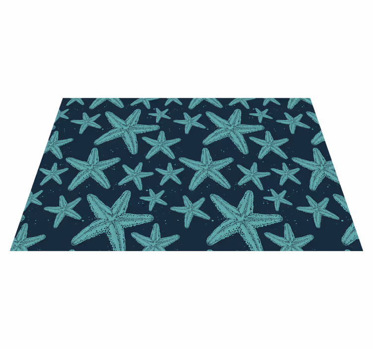 Individuais de mesa originais padrão de estrela do mar - TenStickers