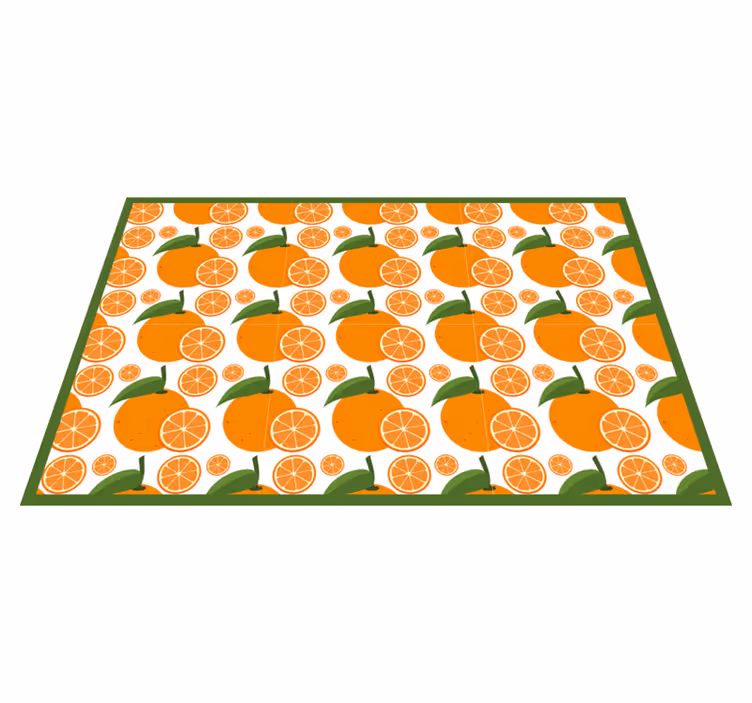 Individuais de mesa originais arranjo de fatias cítricas - TenStickers