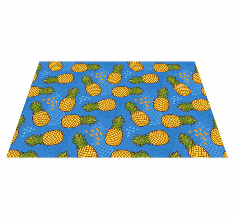 Individuais de mesa originais com fundo de abacaxi - TenStickers