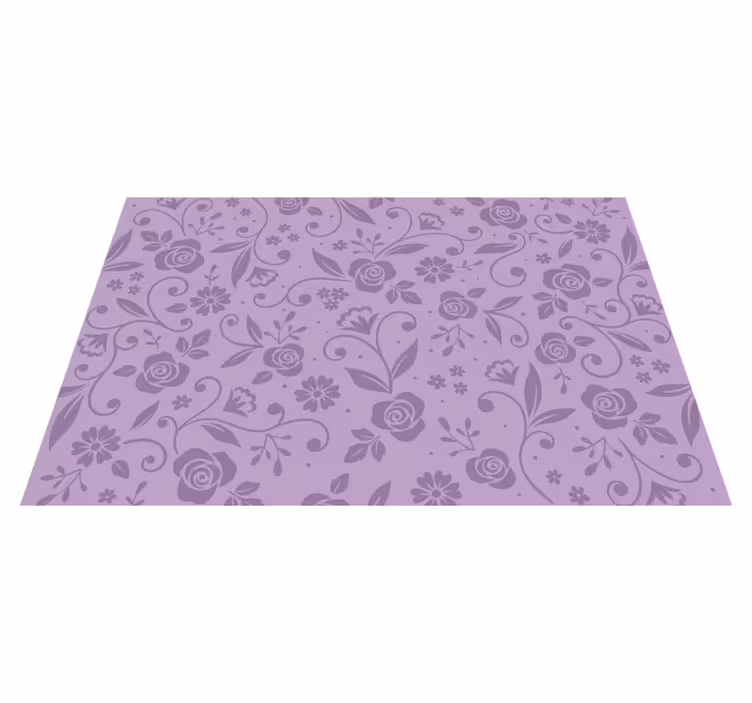 Individuais de mesa elegantes Flores roxas - TenStickers