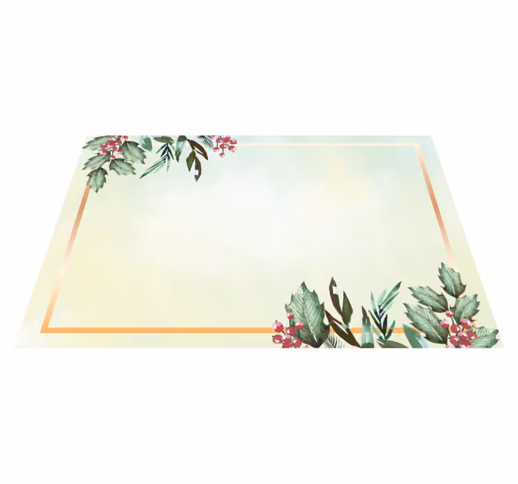Individuais de mesa modernos floral minimalista - TenStickers
