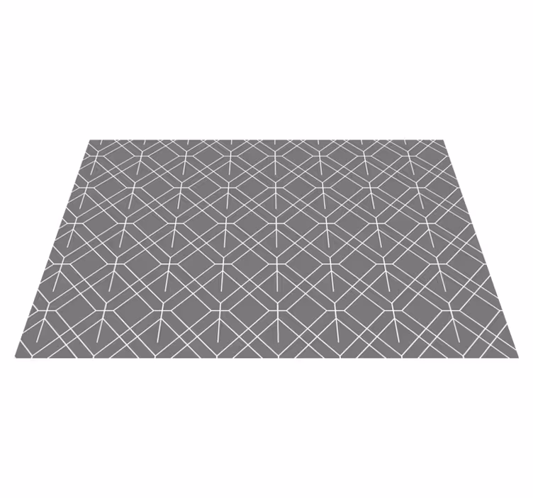 Individuais de mesa modernos Padrão de rede cinza - TenStickers