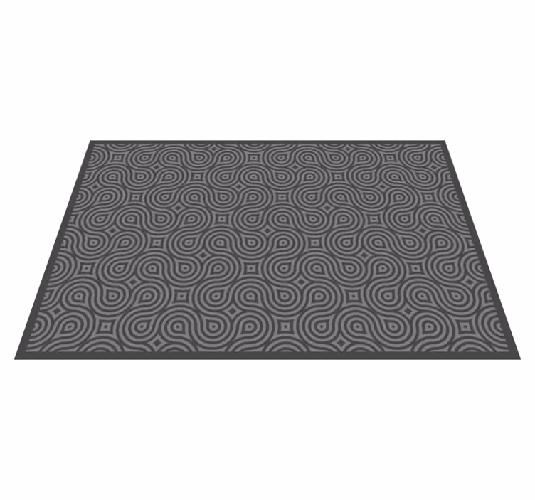 Individuais de mesa elegantes Cinza geométrico simples abstrato - TenStickers