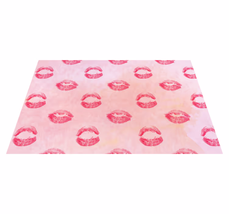 Individuais de mesa originais com padrão de beijo - TenStickers