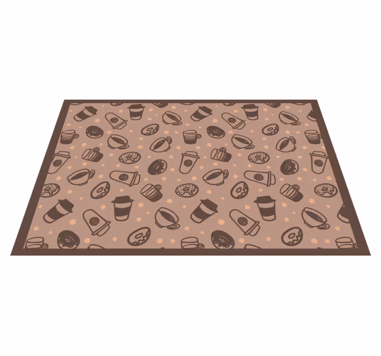 Individuais de mesa originais com estampas de xícaras - TenStickers