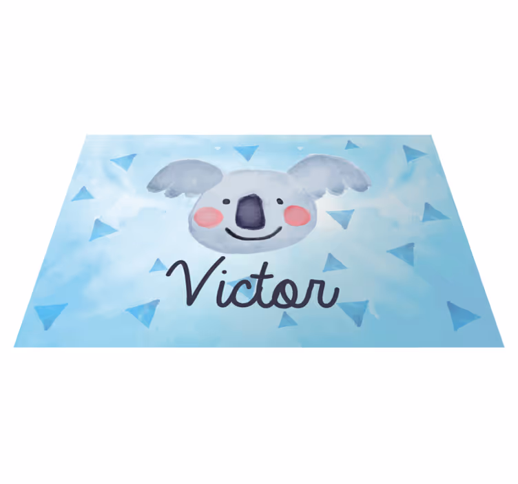 Individuais de mesa infantis com rosto de coala fofo - TenStickers