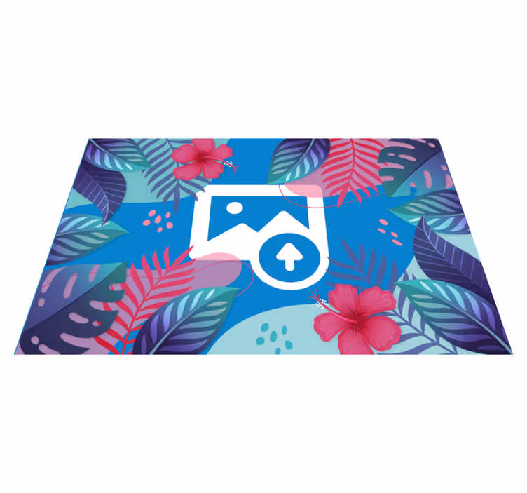 Individuais de mesa originais folhas tropicais coloridas - TenStickers