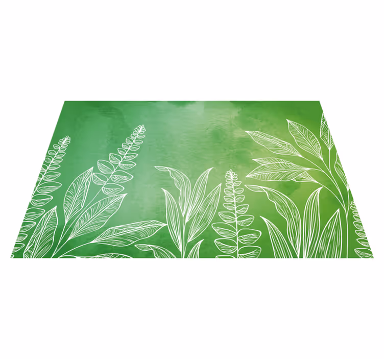 Individuais de mesa infantis com folhas - TenStickers