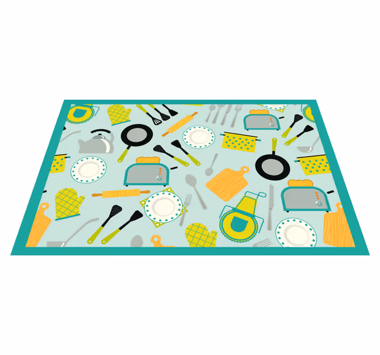 Individuais de mesa originais tema utensílios de cozinha - TenStickers