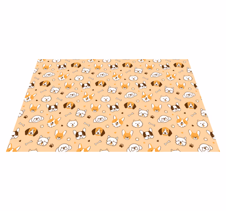 Individuais de mesa infantis faces de animais fofos - TenStickers